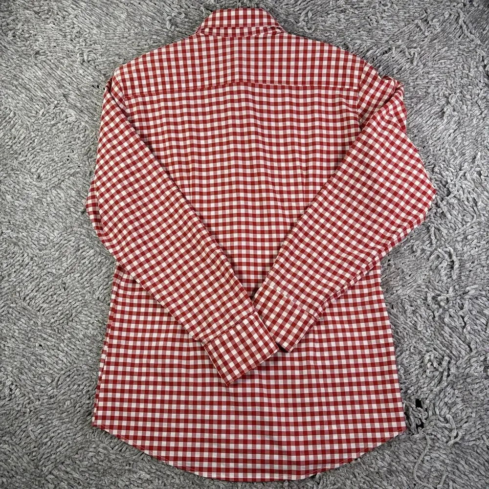 Mizzen Main Button Shirt Lot Of Two Mens Small Trim Fit Plaid Long Sleeve Preppy